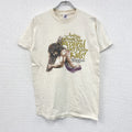 90s　DELTA　デルタ　半袖プリントTシャツ　ヴィンテージ　白　ホワイト　Mサイズ