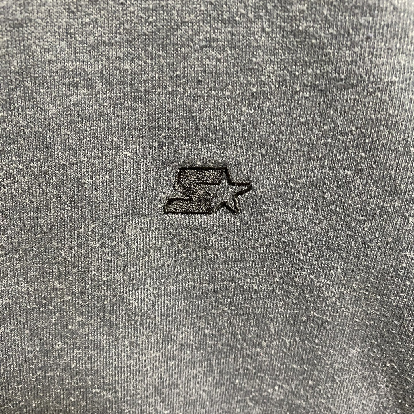 古着 used　STARTER スターター　長袖ワンポイントロゴ刺繍スウェット　トレーナー　クルーネック　グレー　XLサイズ