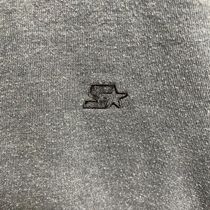 古着 used　STARTER スターター　長袖ワンポイントロゴ刺繍スウェット　トレーナー　クルーネック　グレー　XLサイズ