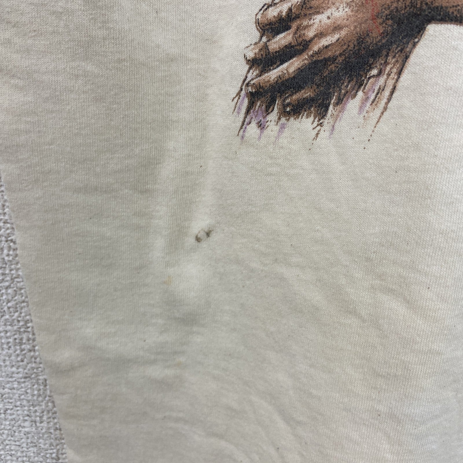 90s　DELTA　デルタ　半袖プリントTシャツ　ヴィンテージ　白　ホワイト　Mサイズ