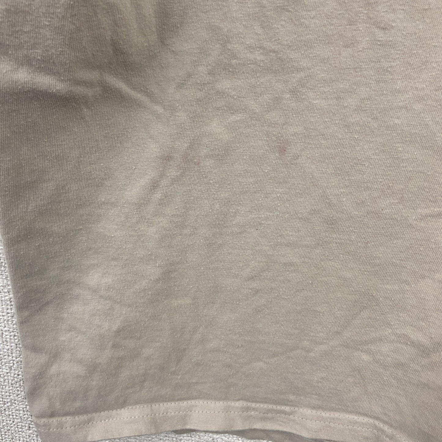 Hanes　ヘインズ　半袖プリントTシャツ　ミリタリー　ベージュ　Lサイズ