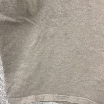 Hanes　ヘインズ　半袖プリントTシャツ　ミリタリー　ベージュ　Lサイズ