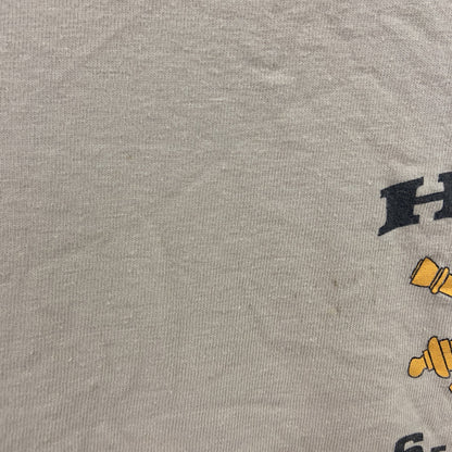 Hanes　ヘインズ　半袖プリントTシャツ　ミリタリー　ベージュ　Lサイズ