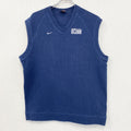 NIKE　ナイキ　TEAM　ニットベスト　スウッシュロゴ　紺　ネイビー　Lサイズ