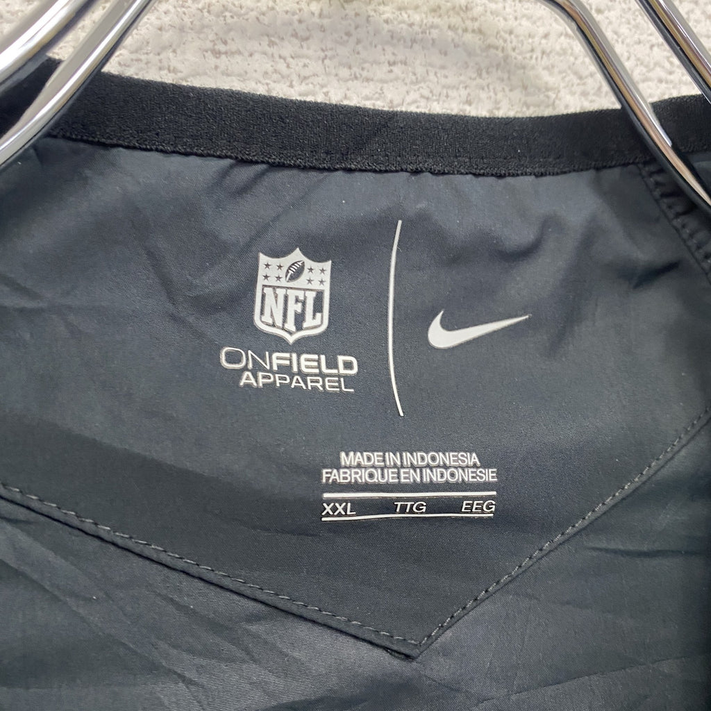 古着 used　NIKE　ナイキ　NFL　ハーフジップナイロンジャケット　紺　ネイビー　2XLサイズ