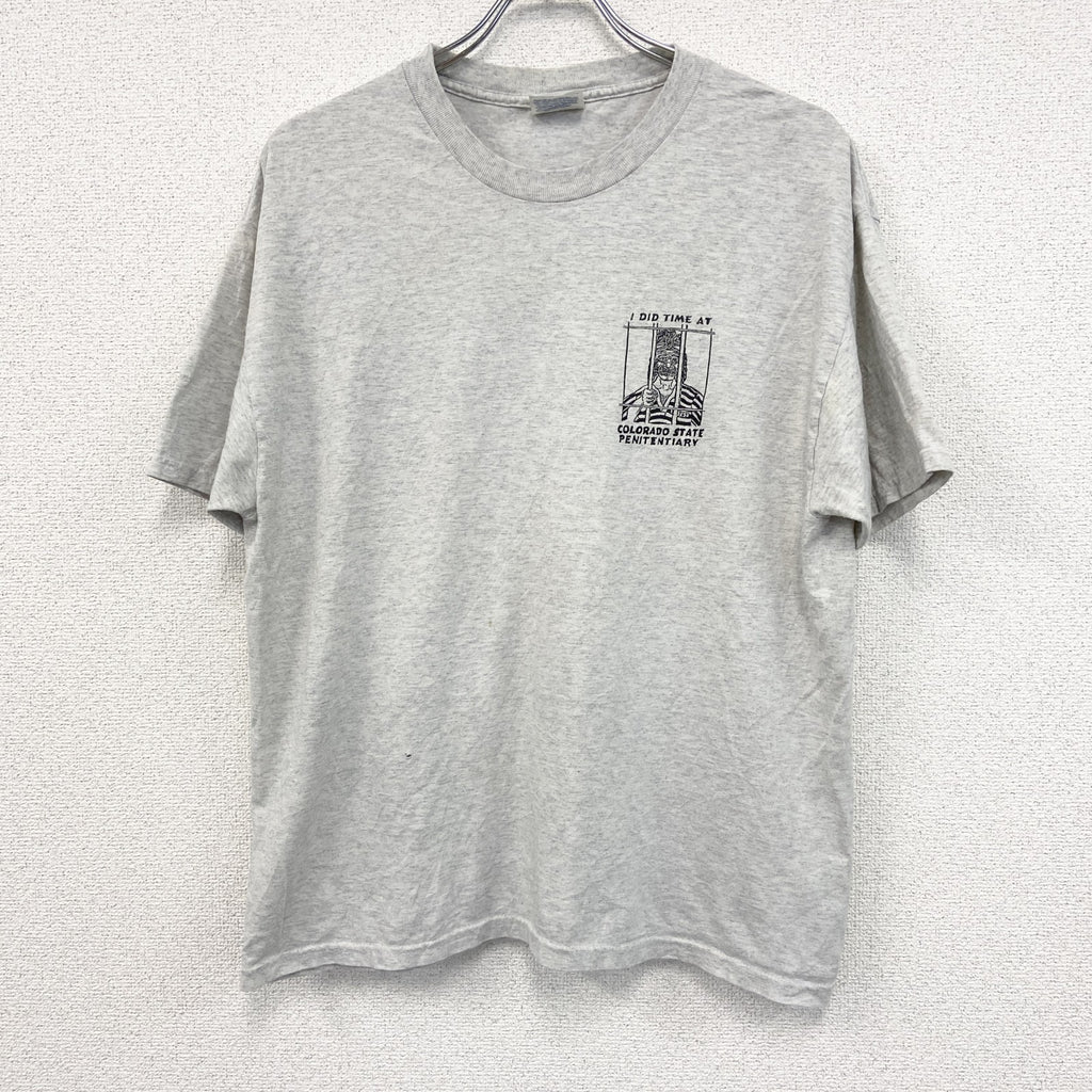 ～00s　Hanes　ヘインズ　半袖プリントTシャツ　ヴィンテージ　灰色　グレー　Lサイズ