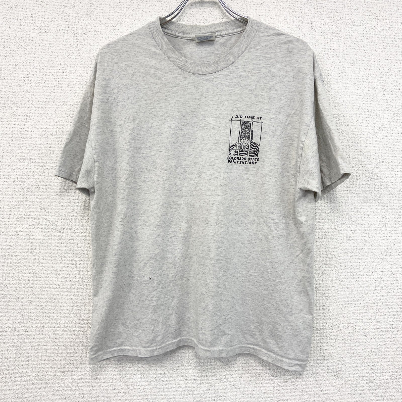 ～00s　Hanes　ヘインズ　半袖プリントTシャツ　ヴィンテージ　灰色　グレー　Lサイズ