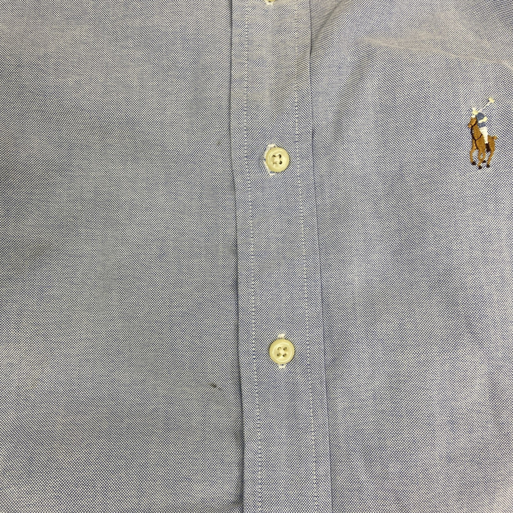 RALPH LAUREN　ラルフローレン　半袖シャツ/ボタンダウンシャツ　青　ブルー　Mサイズ