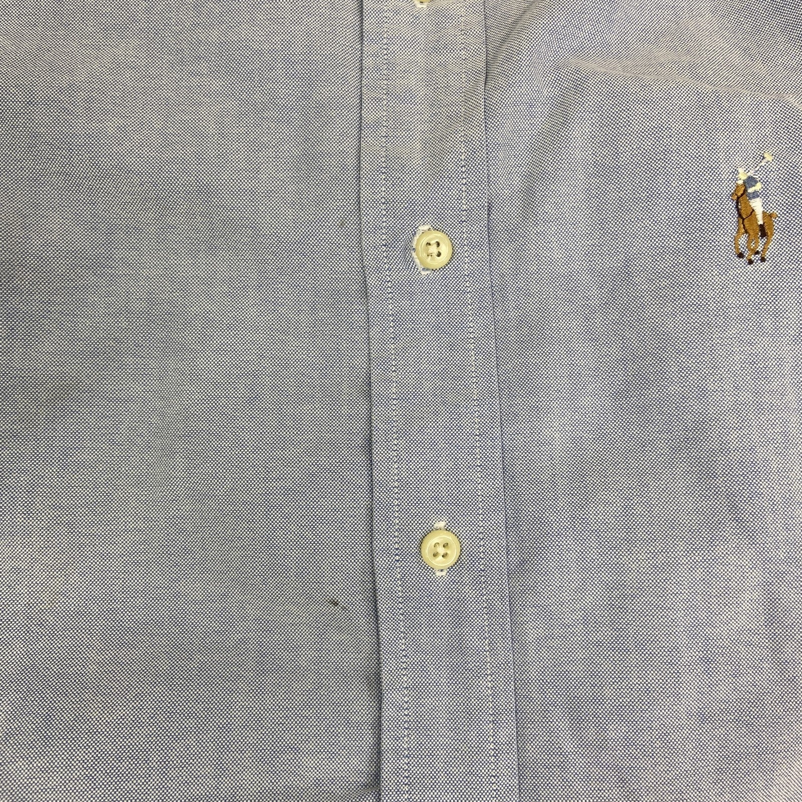 RALPH LAUREN　ラルフローレン　半袖シャツ/ボタンダウンシャツ　青　ブルー　Mサイズ