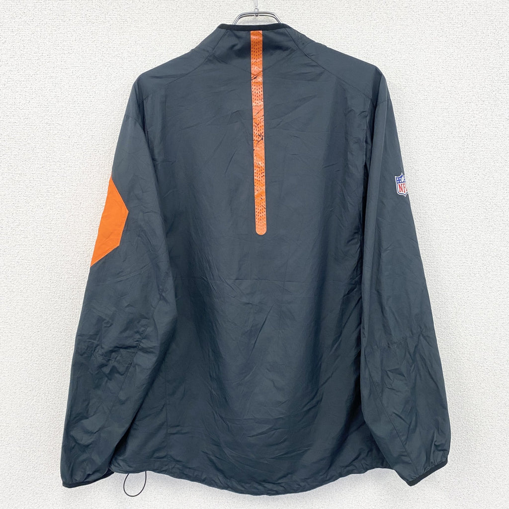 古着 used　NIKE　ナイキ　NFL　ハーフジップナイロンジャケット　紺　ネイビー　2XLサイズ