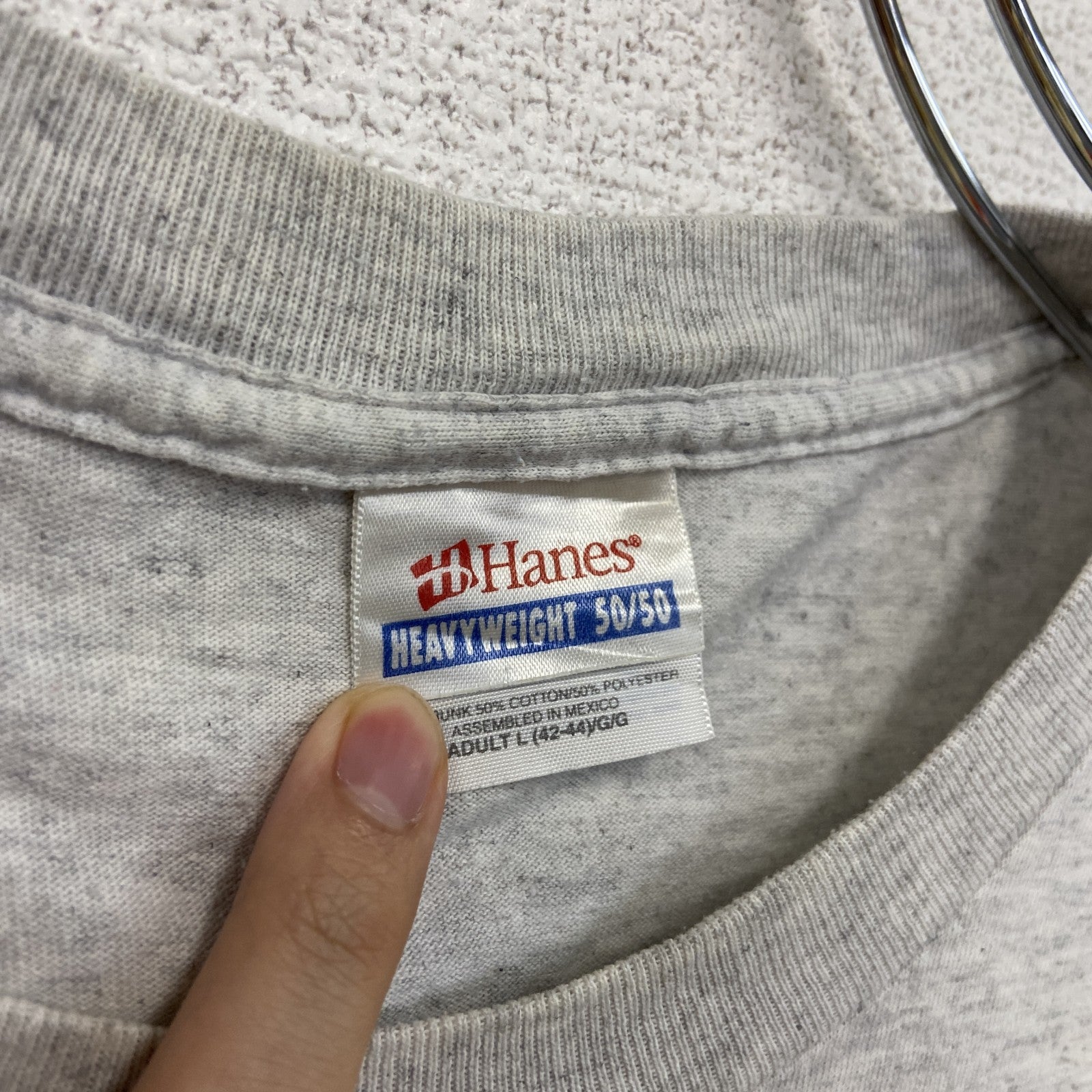 ～00s　Hanes　ヘインズ　半袖プリントTシャツ　ヴィンテージ　灰色　グレー　Lサイズ