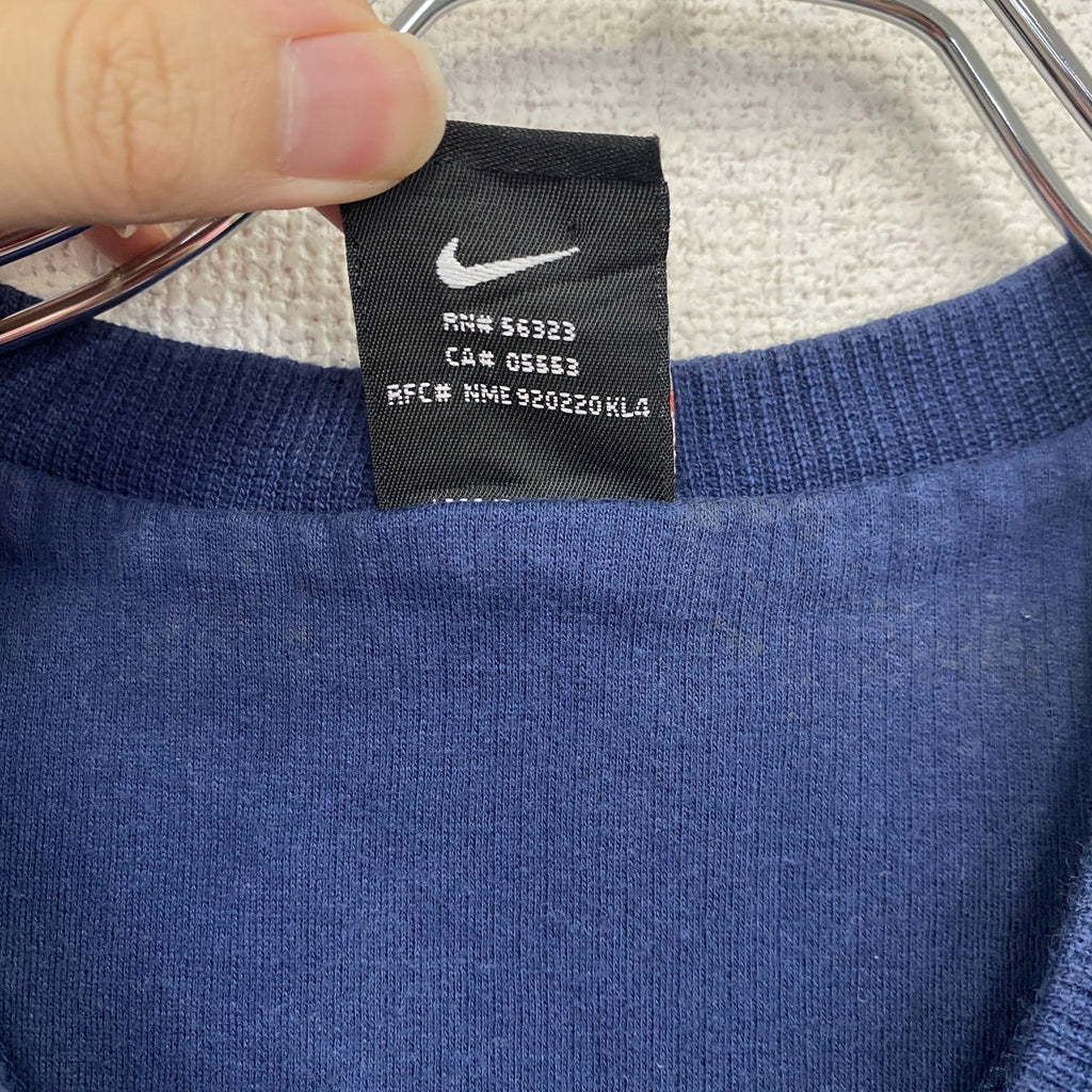 NIKE　ナイキ　TEAM　ニットベスト　スウッシュロゴ　紺　ネイビー　Lサイズ