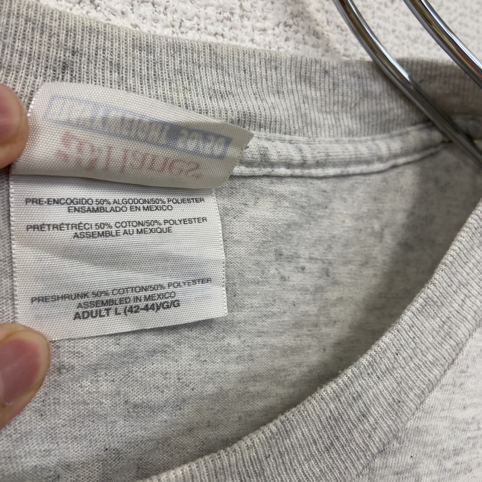 ～00s　Hanes　ヘインズ　半袖プリントTシャツ　ヴィンテージ　灰色　グレー　Lサイズ