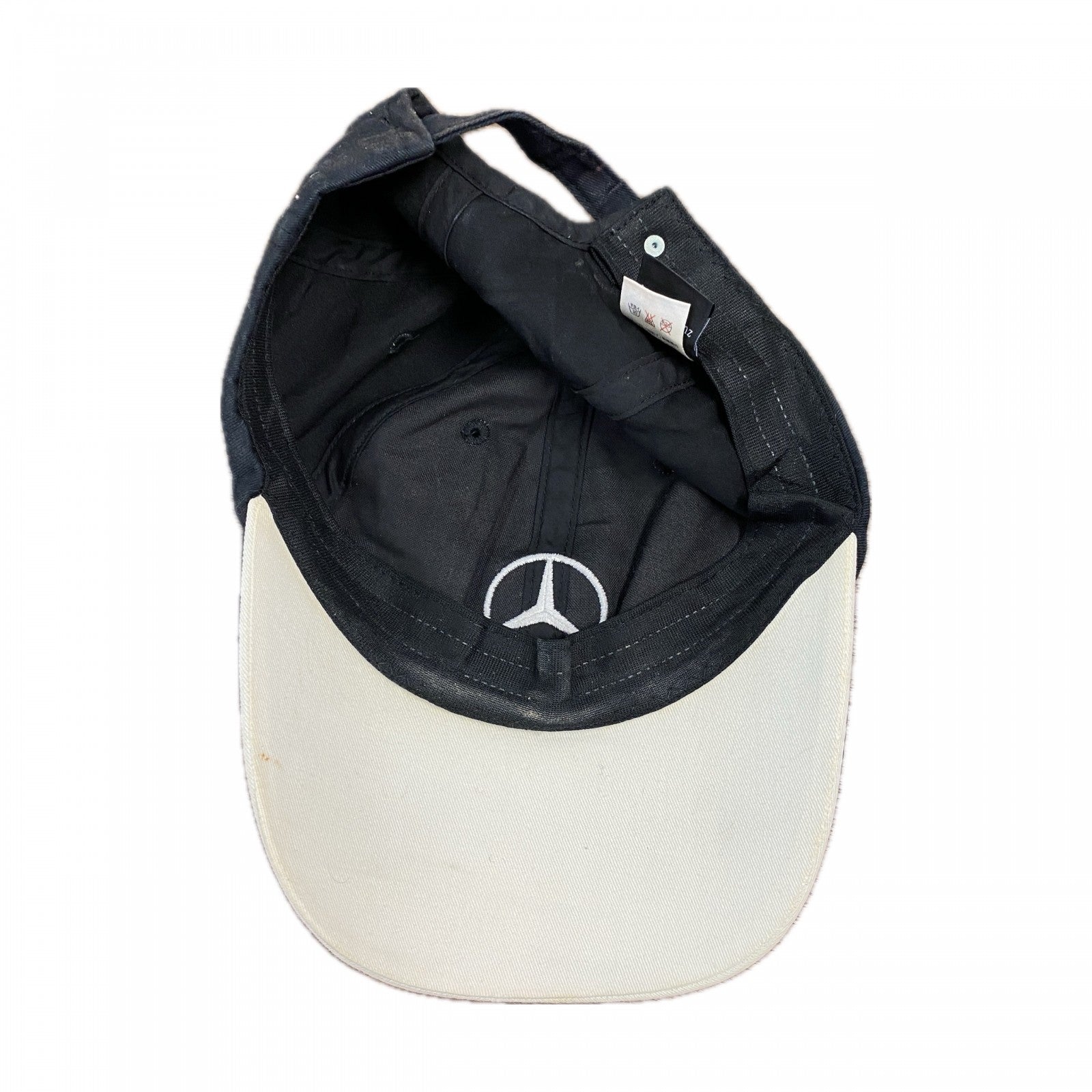 Mercedes Benz　メルセデスベンツ　6パネルキャップ　ベースボールキャップ　刺繍ロゴ　企業ロゴ　黒　ブラック