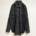 古着 used　NO BOUNDARIES　ノーバウンダリーズ　長袖デニムジャケット　Gジャン　黒　ブラック　秋冬服　Lサイズ