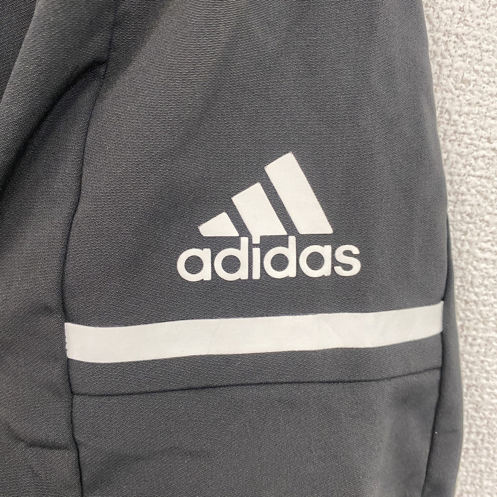 古着 used　adidas　アディダス　ハーフジップナイロンジャケット　黒　ブラック　XSサイズ