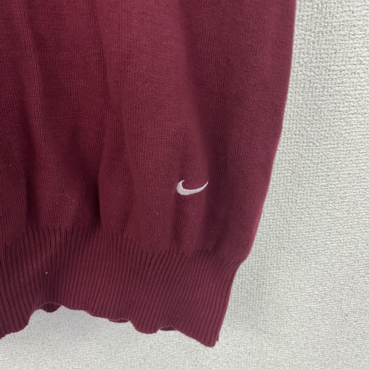 NIKE　ナイキ　TEAM　ニットベスト　スウッシュロゴ　ボルドー　XXLサイズ