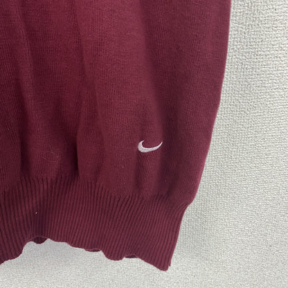 NIKE　ナイキ　TEAM　ニットベスト　スウッシュロゴ　ボルドー　XXLサイズ