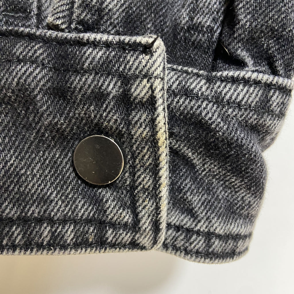 古着 used　NO BOUNDARIES　ノーバウンダリーズ　長袖デニムジャケット　Gジャン　黒　ブラック　秋冬服　Lサイズ