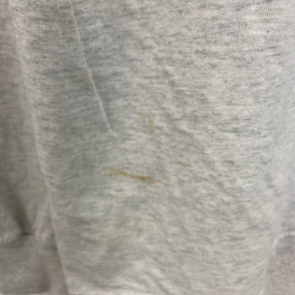 90s　FRUIT OF THE LOOM　フルーツオブザルーム　長袖プリントTシャツ　灰色　グレー　XLサイズ
