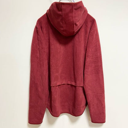 古着 used　TOMMYHILFIGER　トミーヒルフィガー　長袖ハーフジップフリースパーカー　ノームコア　赤　レッド　Lサイズ