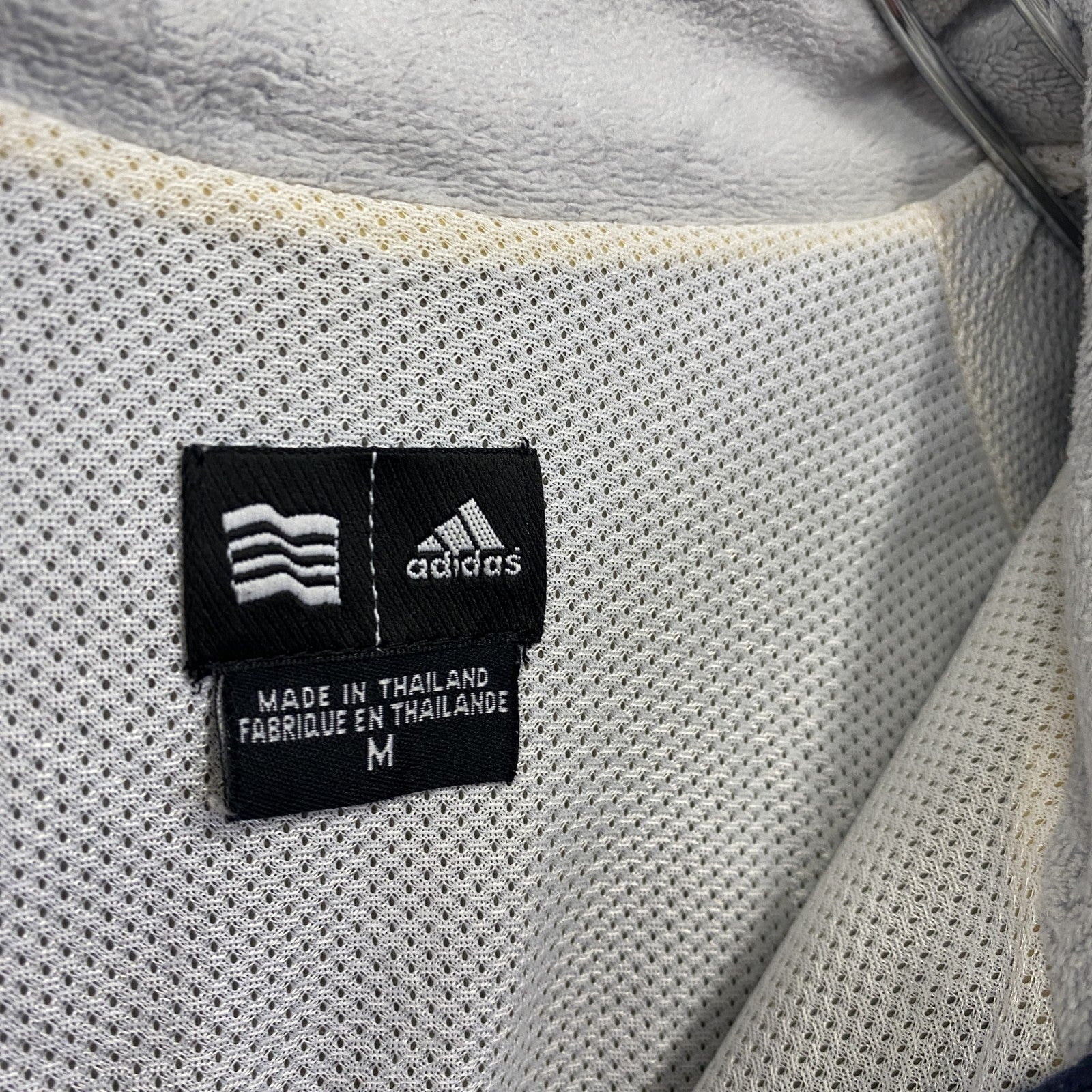adidas　アディダス　タートルネックウールニットセーター　スリーストライプス　紺　ネイビー　Mサイズ