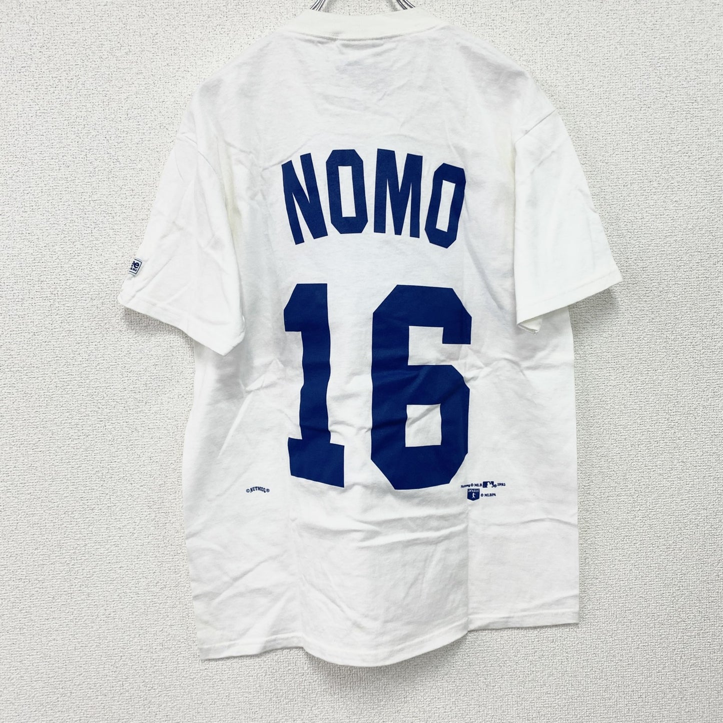 90s　Lee　野茂英雄　Dodgers　ドジャース　半袖Tシャツ　デッドストック　タグ付　ヴィンテージ　白　ホワイト　Mサイズ