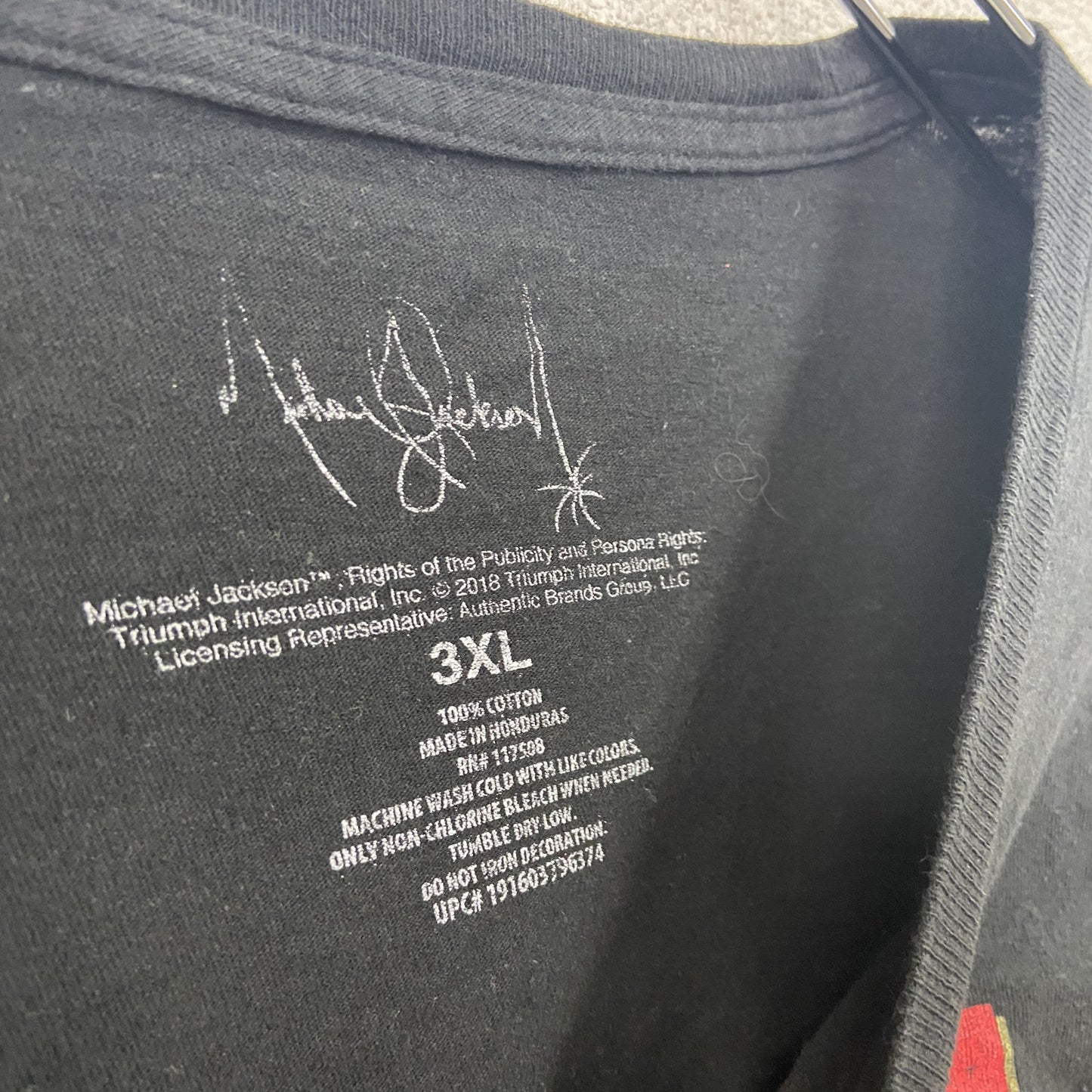 Michael Jackson　マイケルジャクソン　半袖Tシャツ　アーティストT　人物T　黒　ブラック　3XLサイズ