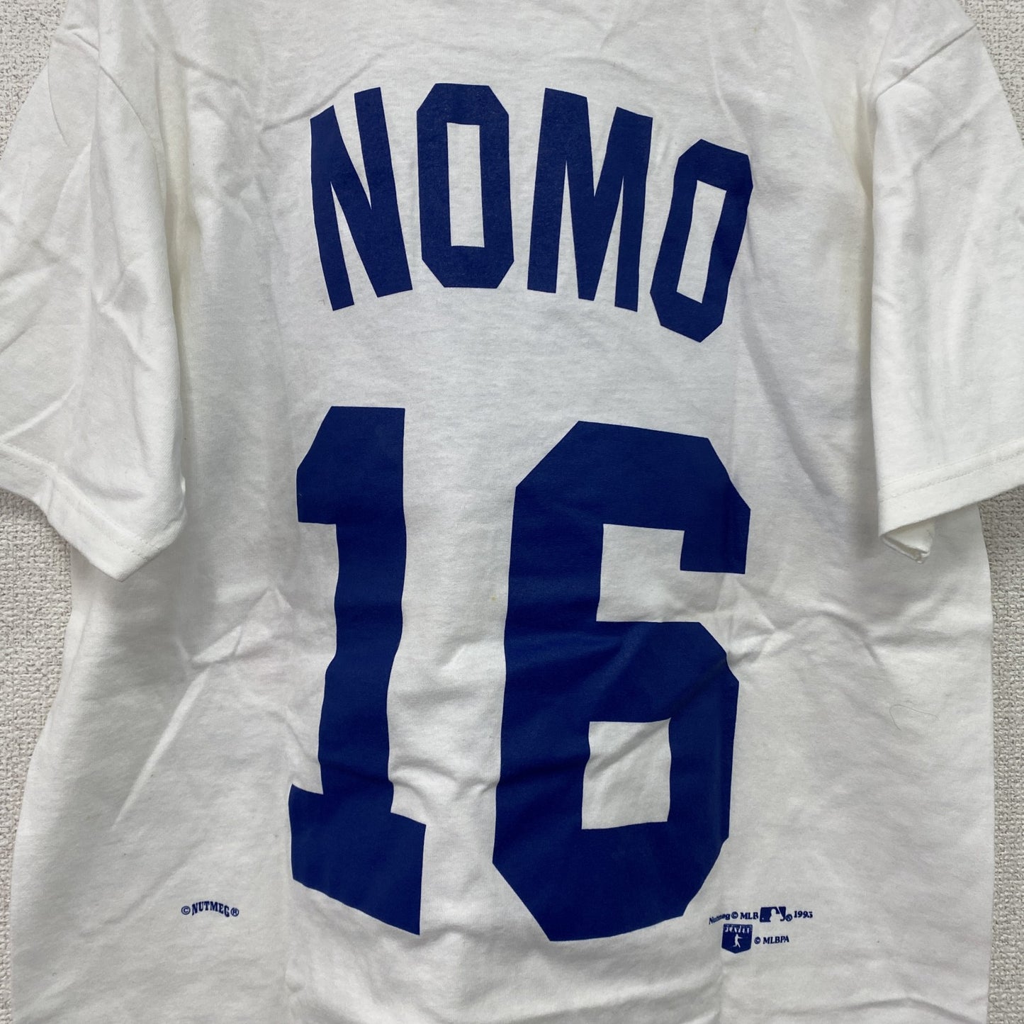 90s　Lee　野茂英雄　Dodgers　ドジャース　半袖Tシャツ　デッドストック　タグ付　ヴィンテージ　白　ホワイト　Mサイズ