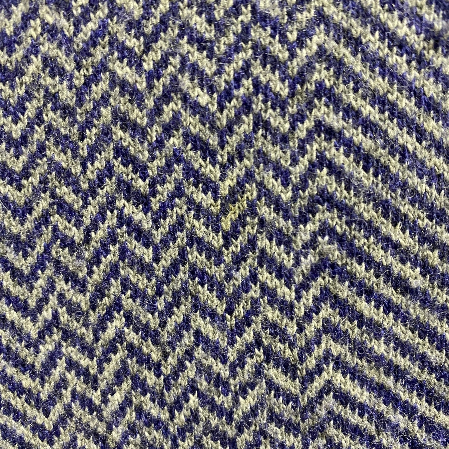 古着 used　KAPPA カッパ　長袖ハイネックニットカーディガン　セーター　ワンポイントロゴ刺繡　ネイビー　レトロ　XLサイズ