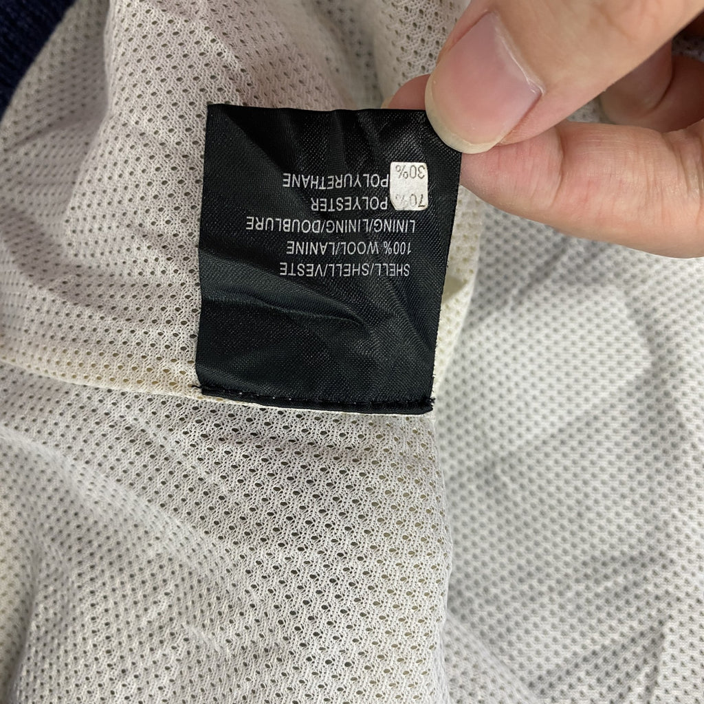 adidas　アディダス　タートルネックウールニットセーター　スリーストライプス　紺　ネイビー　Mサイズ