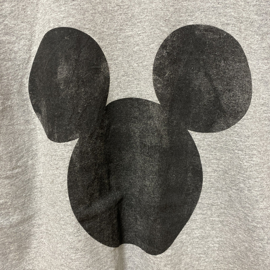 古着 used　Disney ディズニー　Mickey Mouse　ミッキー　半袖オフィシャルプリントTシャツ　グレー