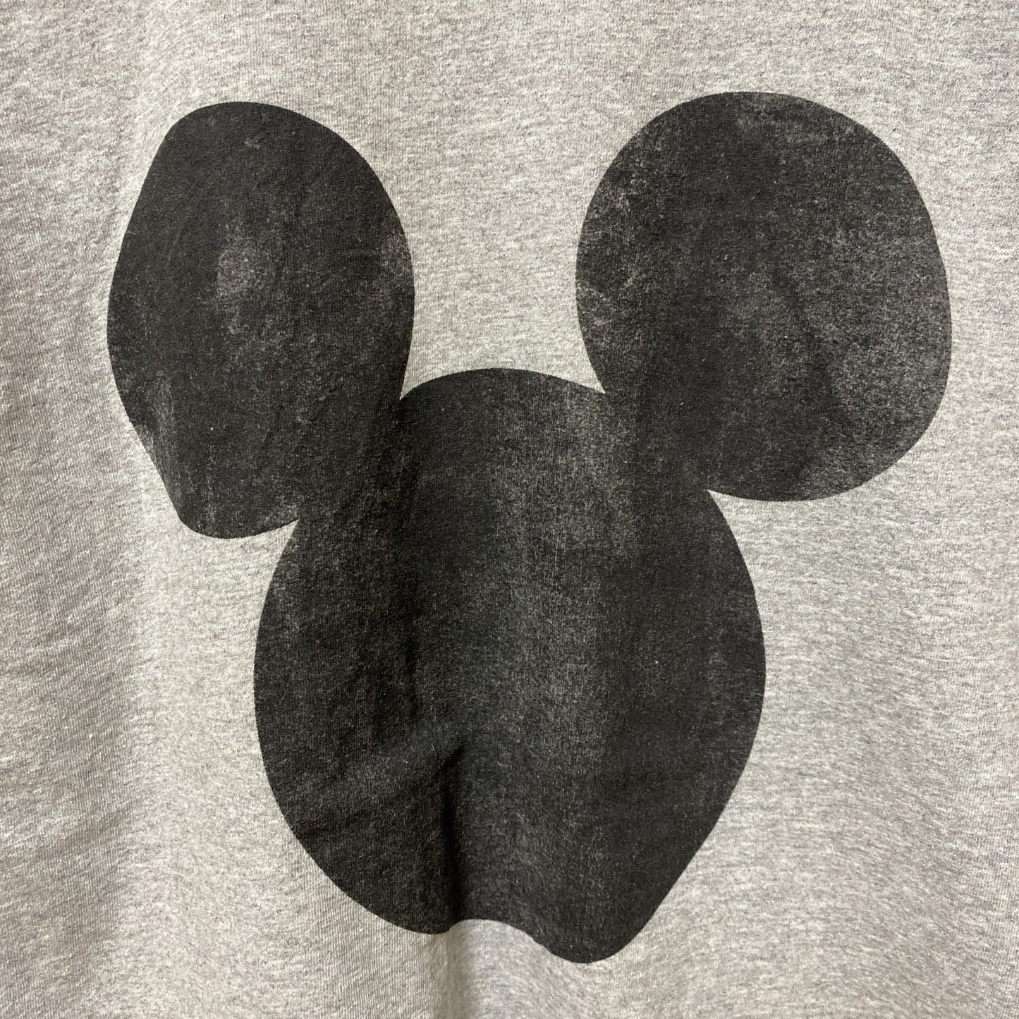 古着 used　Disney ディズニー　Mickey Mouse　ミッキー　半袖オフィシャルプリントTシャツ　グレー