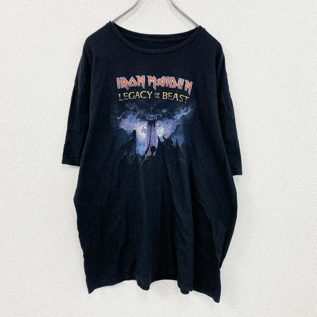 IRON MAIDEN　アイアンメイデン　半袖バンドTシャツ　メタルバンド　黒　ブラック　2XLサイズ　
