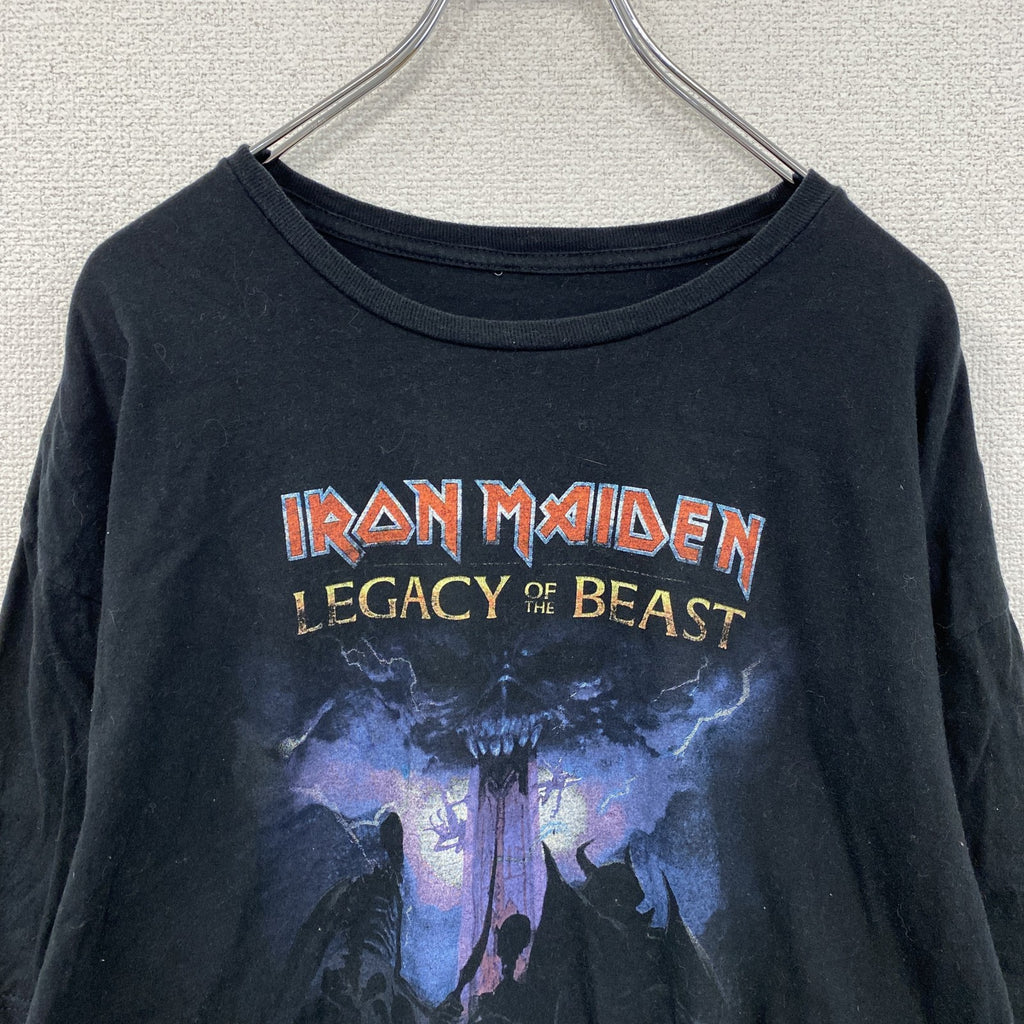 IRON MAIDEN　アイアンメイデン　半袖バンドTシャツ　メタルバンド　黒　ブラック　2XLサイズ　