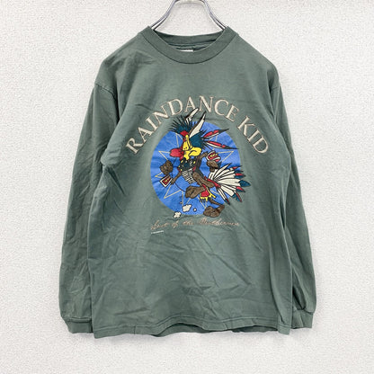 BLUE COW　長袖Tシャツ/ロンT　カーキ　Mサイズ