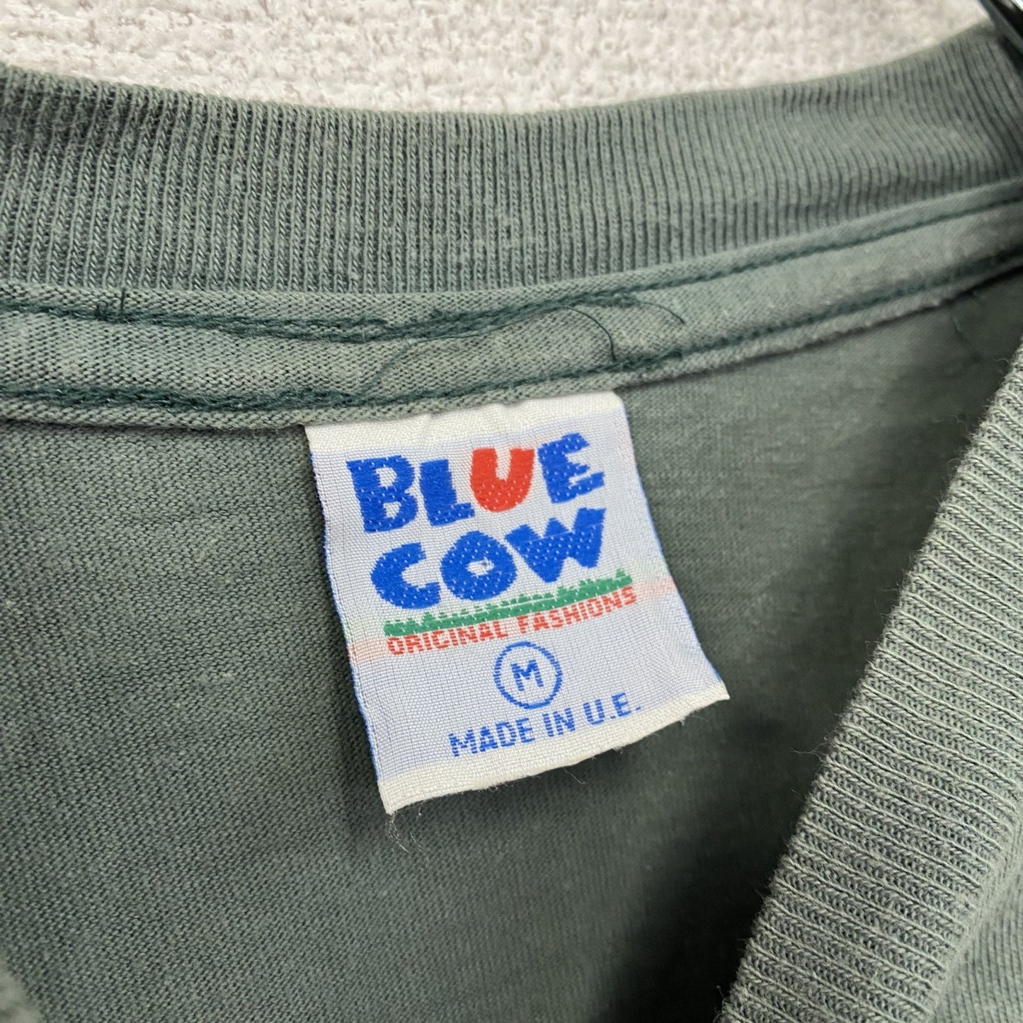 BLUE COW　長袖Tシャツ/ロンT　カーキ　Mサイズ