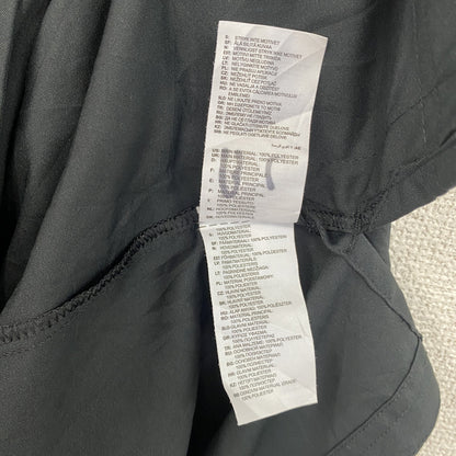 古着 used　adidas　アディダス　プリントナイロンジャケットプルオーバー　黒　ブラック　XLサイズ
