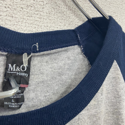M&O Heavy　七分袖Tシャツ　ラグランスリーブ　COLD WEAR　Frog　カエル　霜降りグレー　XLサイズ