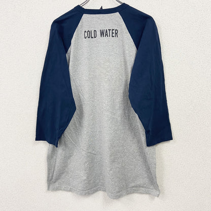 M&O Heavy　七分袖Tシャツ　ラグランスリーブ　COLD WEAR　Frog　カエル　霜降りグレー　XLサイズ