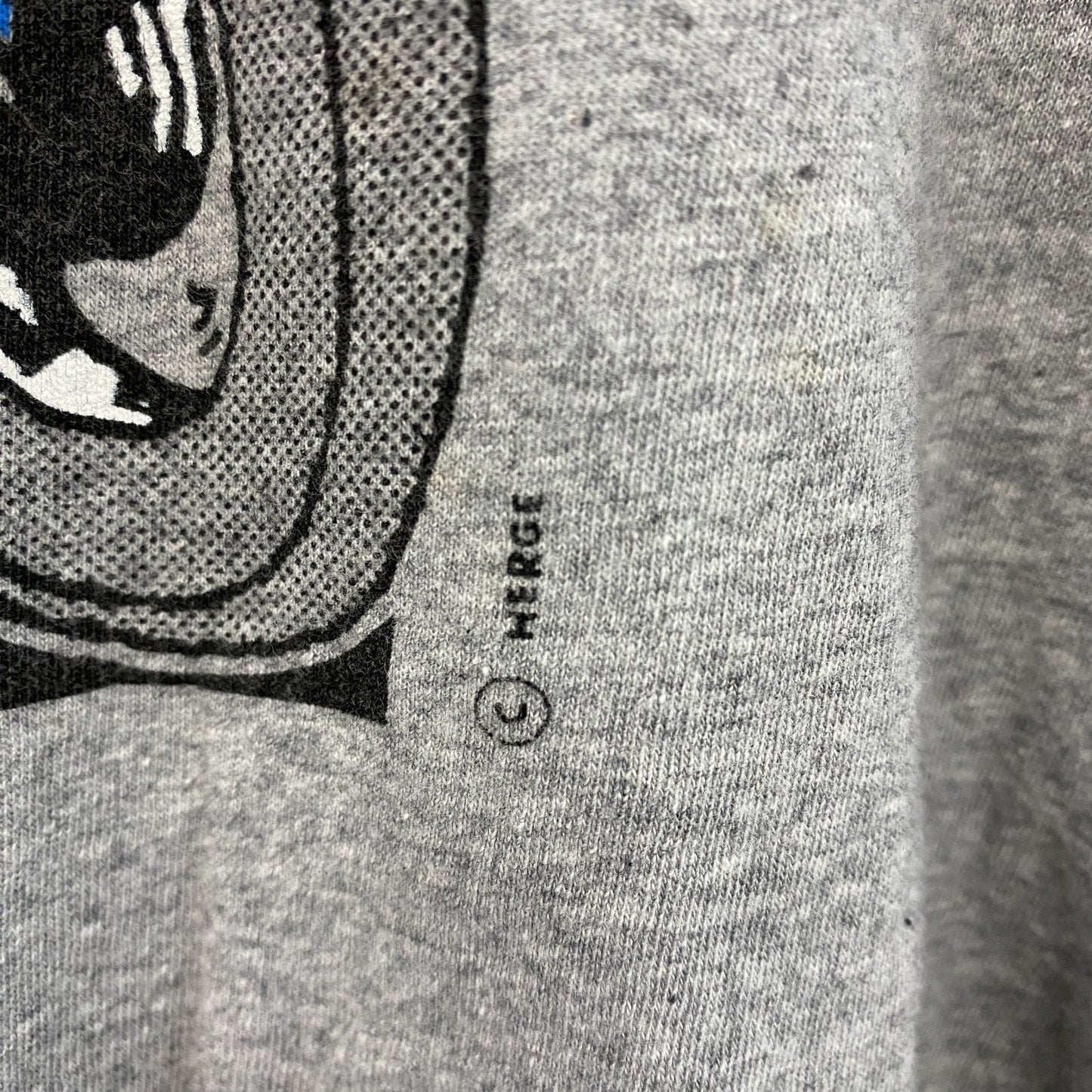 ～00s　TINTIN　タンタン　長袖Tシャツ/ロンT　キャラクターT　ヴィンテージ　灰色　グレー　112サイズ