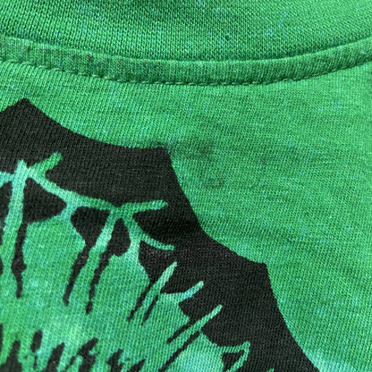 古着 used　RED APE AUTHENTIC　半袖タイダイ柄プリントTシャツ　緑　グリーン　レトロ　個性的　Lサイズ