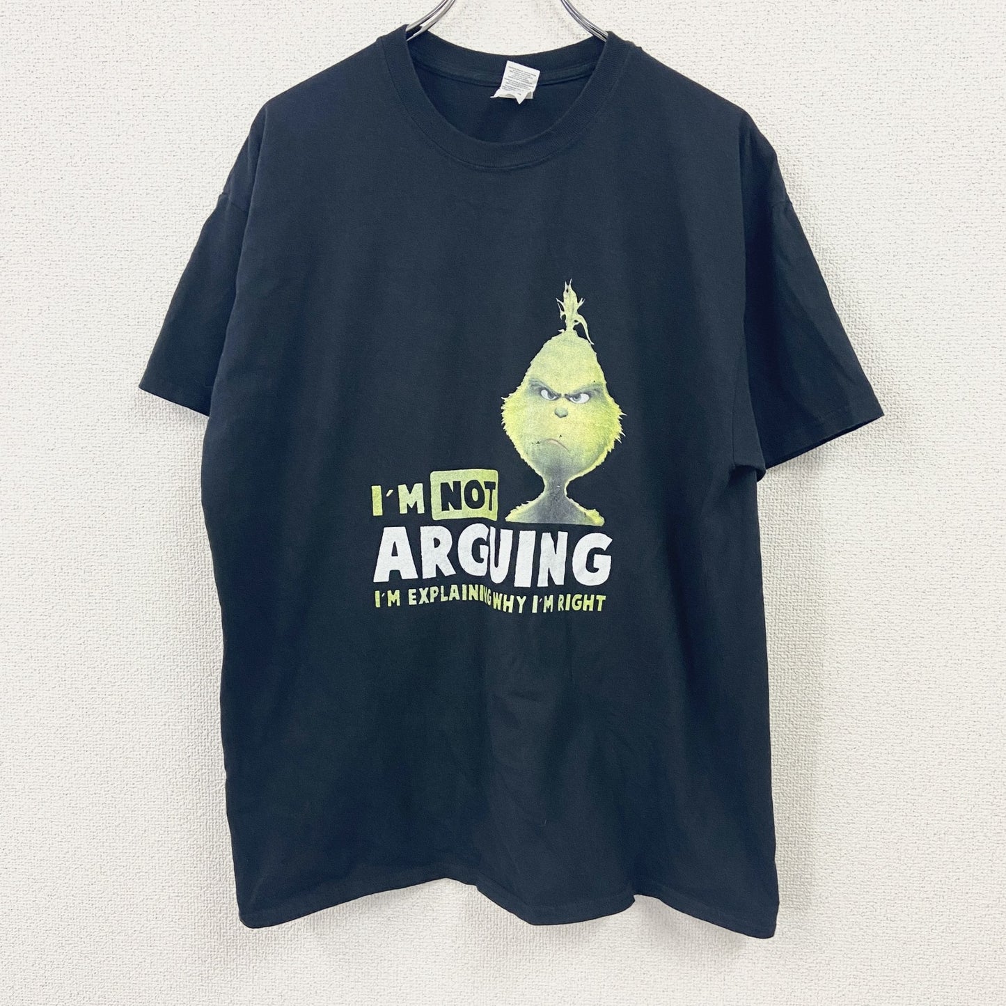 GILDAN　ギルダン　ドクタースース　グリンチ　半袖Tシャツ　キャラT　黒　ブラック　XLサイズ