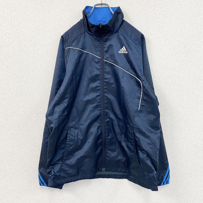 adidas　アディダス　トラックジャケット/ジャージ　紺　ネイビー　Oサイズ　