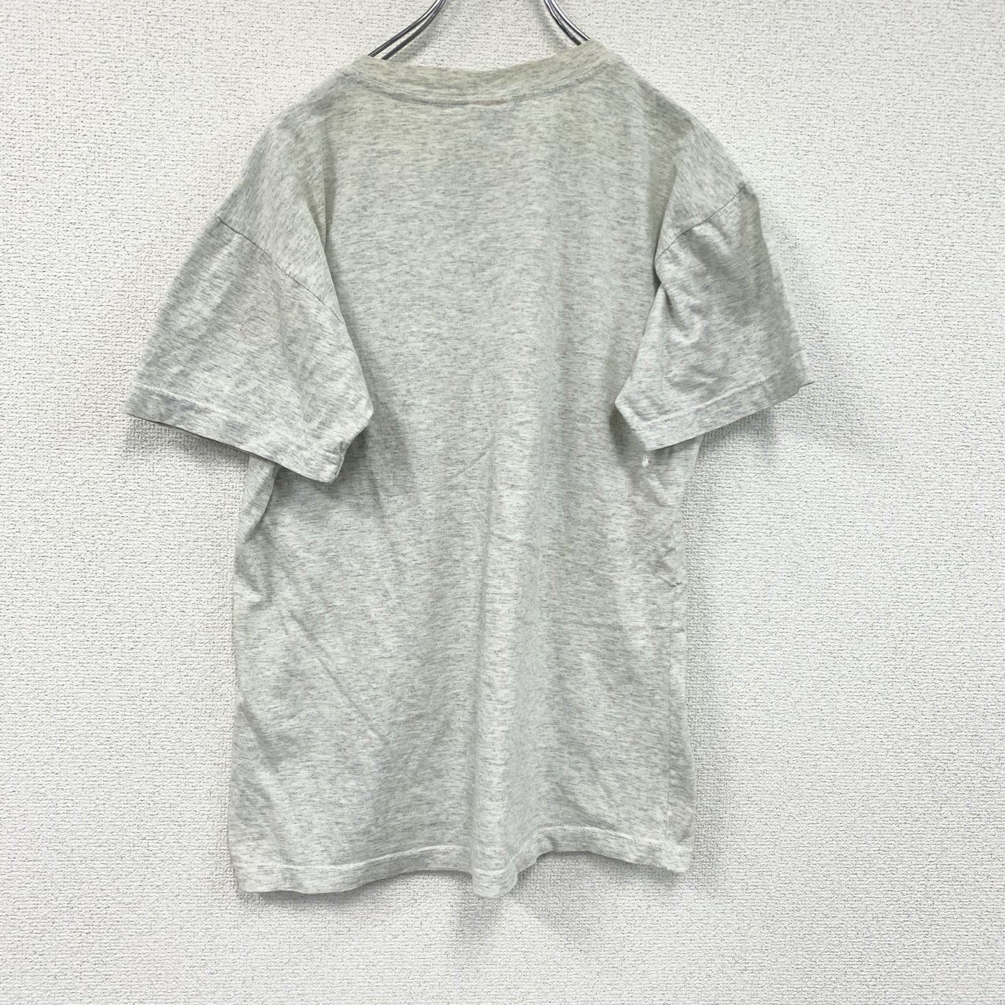 90s　WK Knits　半袖プリントTシャツ　ヴィンテージ　レゲエ　灰色　グレー　Lサイズ
