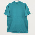 90s　Hanes　ヘインズ　半袖プリントTシャツ　US製　シングルステッチ　ティファニーブルー　Lサイズ