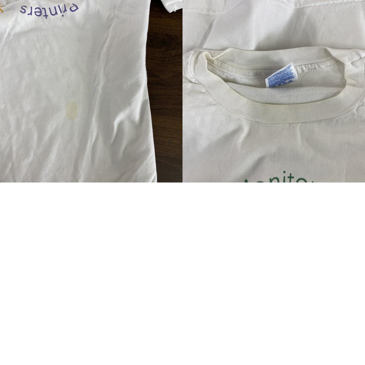 ～00s　Hanes　ヘインズ　半袖プリントTシャツ　ヴィンテージ　シングルステッチ　白　ホワイト　XLサイズ