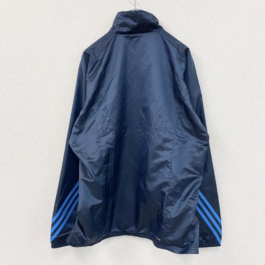 adidas　アディダス　トラックジャケット/ジャージ　紺　ネイビー　Oサイズ　