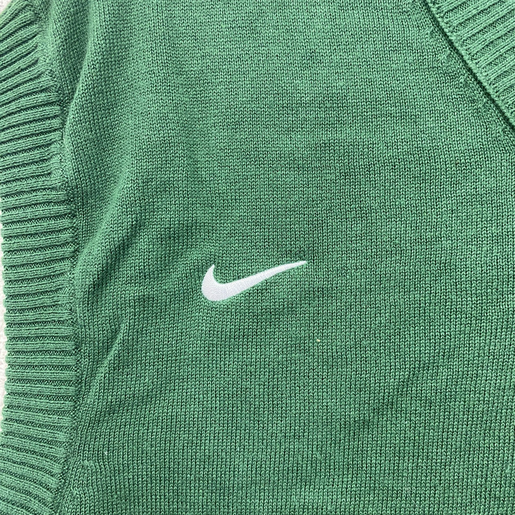 NIKE　ナイキ　TEAM　ニットベスト　スウッシュロゴ　緑　グリーン　Lサイズ