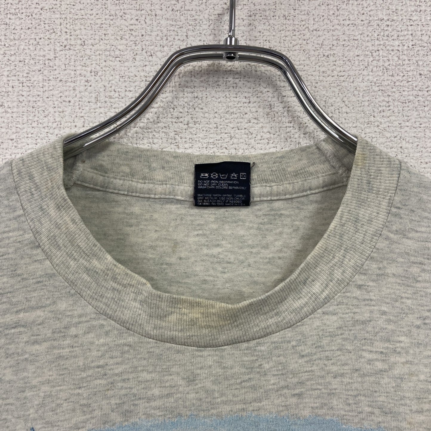 ～90s　FRUIT OF THE LOOM　フルーツオブザルーム　半袖Tシャツ　ヴィンテージ　霜降りグレー　Lサイズ